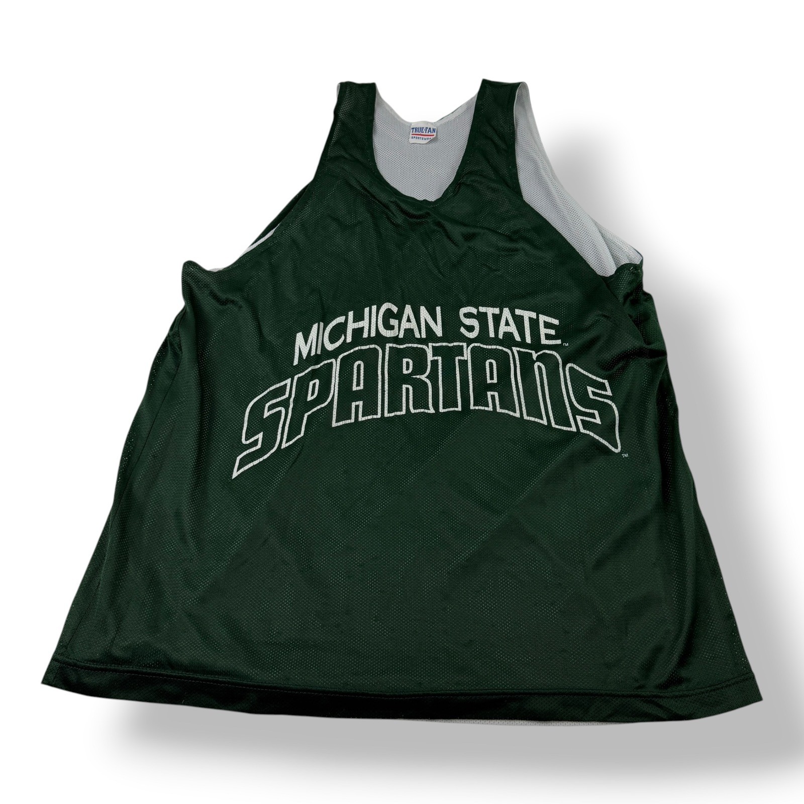 True Fan Michigan State Spartans Reversible Mesh Practice Jersey Men Large Green gallery