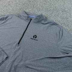 Straight Down Pullover Mens 2XL Gray Deer Valley 1/4 Zip Golf Performance Shirt