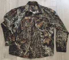 Under Armour LONG SLEEVE BUTTON Shirt XL CAMOUFLAGE Camo Lightweight Breathable