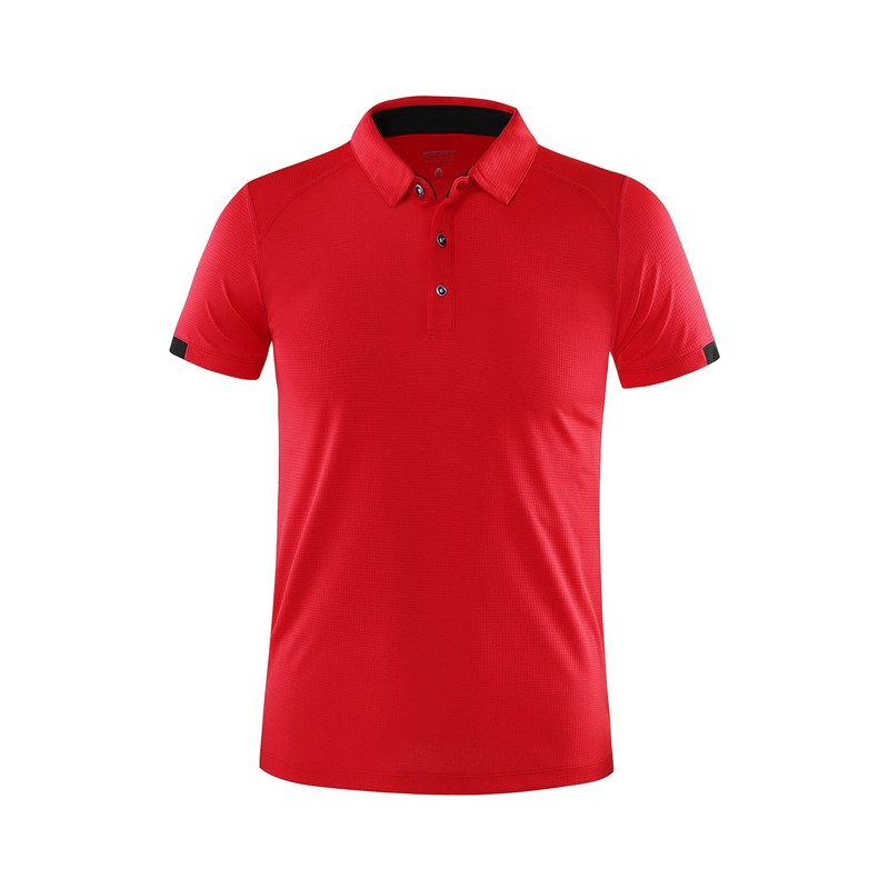 Men Summer Quick Dry Polo Shirt Golf Jersey Breathable Sports Fitness Lapel Top gallery