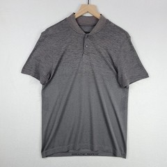 Lululemon Metal Vent Breathe Polo Shirt Mens Medium Graphite Gray / Lunar Rock