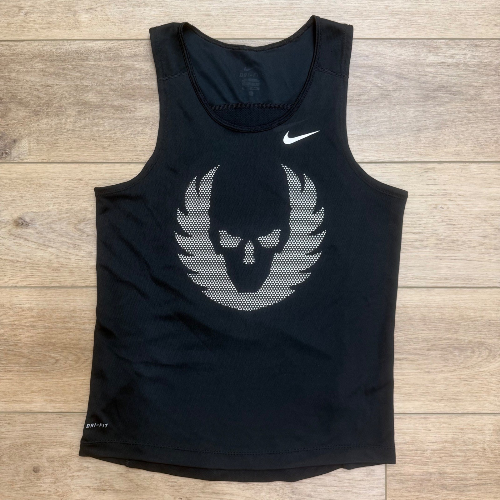 Nike Oregon Project Dri-FIT Running Tank Top Black Mens Small Skull Logo Singlet gallery