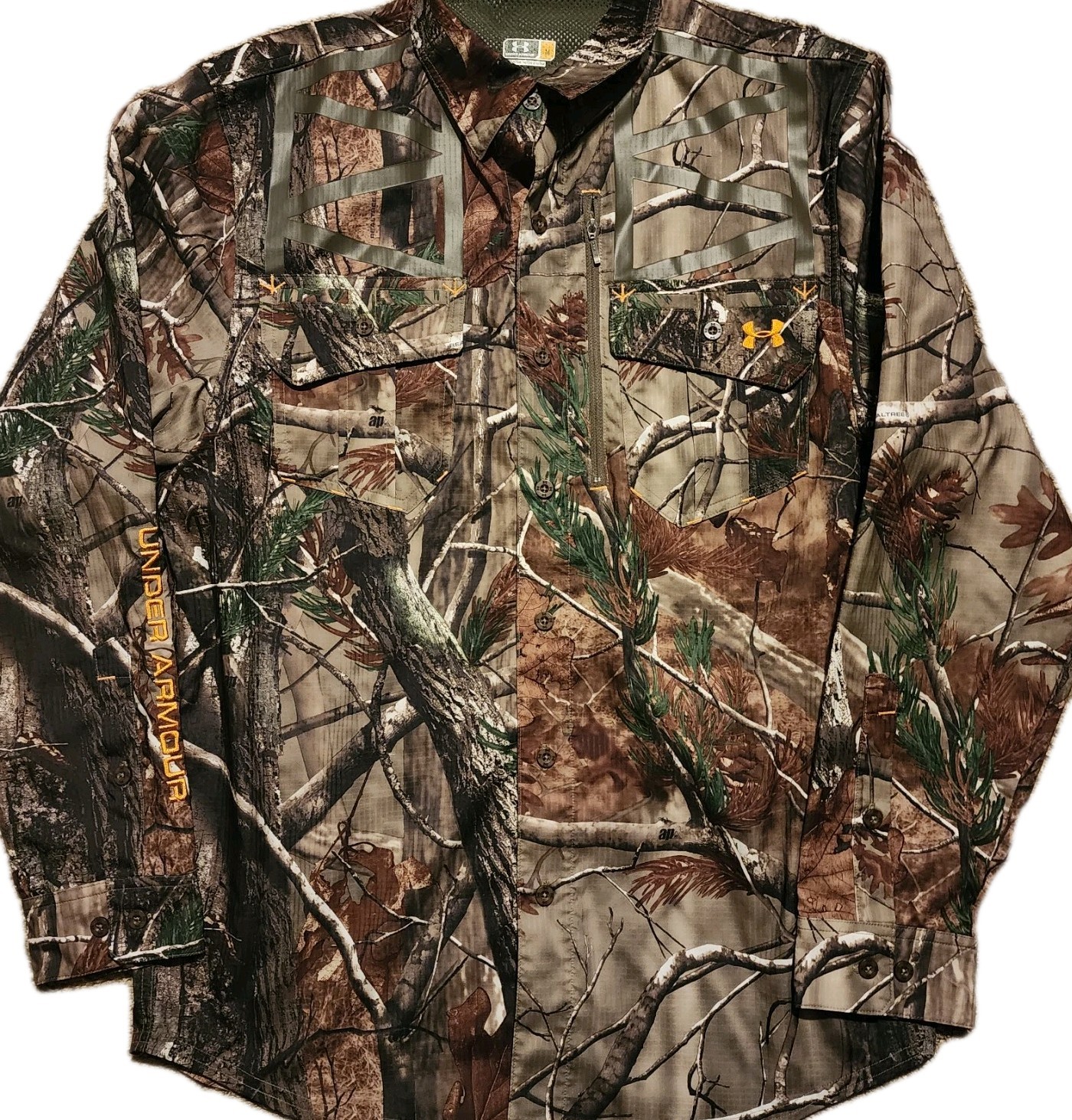 Under Armour Ridge Reaper Men Medium Realtree AP Ripstop Camo Hunting LongSleeve gallery