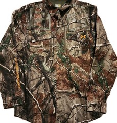 Under Armour Ridge Reaper Men Medium Realtree AP Ripstop Camo Hunting LongSleeve