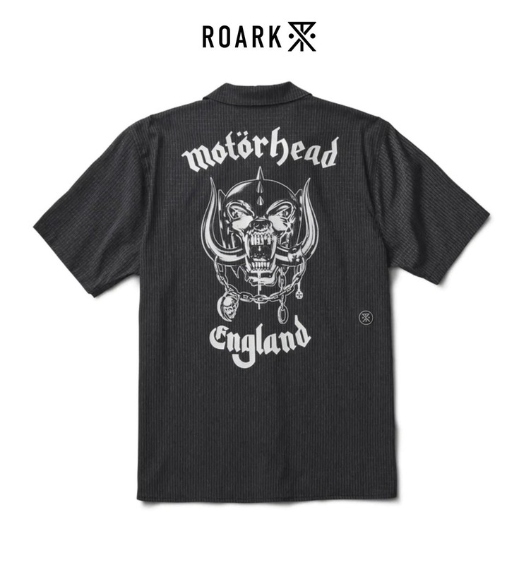 Roark Run Amok Motorhead Bless Up Trail Button Up Running Shirt Size M gallery