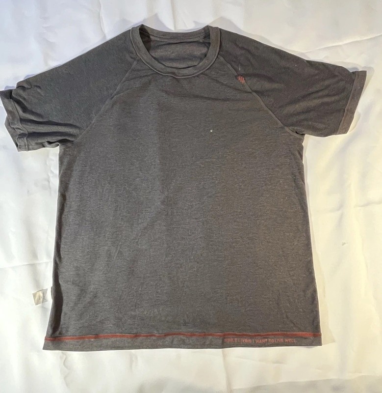 Rhone Athletic Short Sleeve Performance T-Shirt Gray Size L Nylon/Poly/Elastane gallery