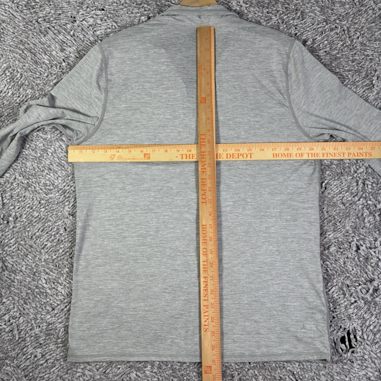 Vuori Ease Performance 1/4 Zip Mens Gray Zip Pocket Activewear Stretch Gray Golf gallery