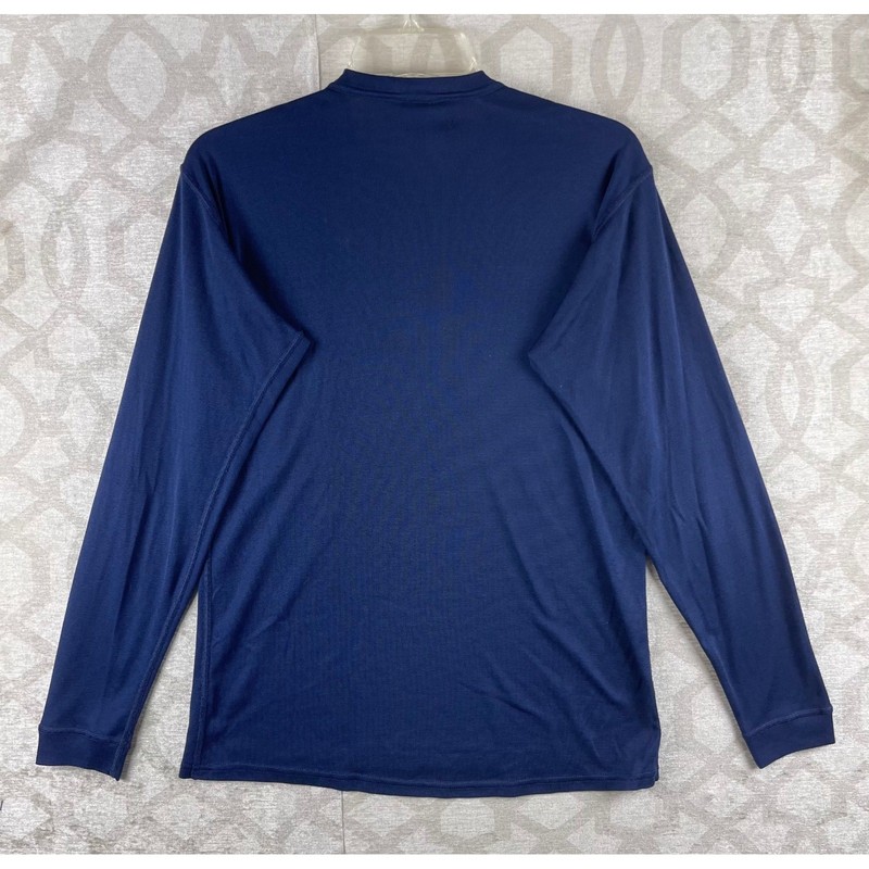 Patagonia Capilene Base Layer Mens M Navy Blue Long Sleeve Thermal Shirt USA gallery