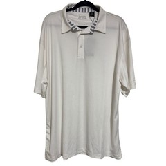 BACKSPIN GOLF THREADS Mens White Navy Knit Stretch Polo Performance NWT 2XL XXL