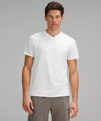 Lululemon Men’s Fundamental V-Neck T- Shirt White Size Large