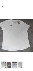 Nike Court $105 NEW Rafa Nadal Dri-FIT ADV White Tennis Shirt DD8540-100-XXL