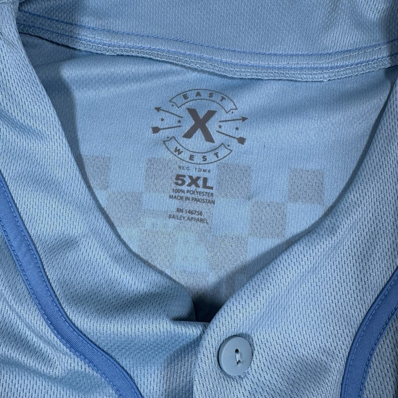 Michael Jordan East West Legendary #23 Men's Carolina Blue 5XL Baseball Jersey gallery