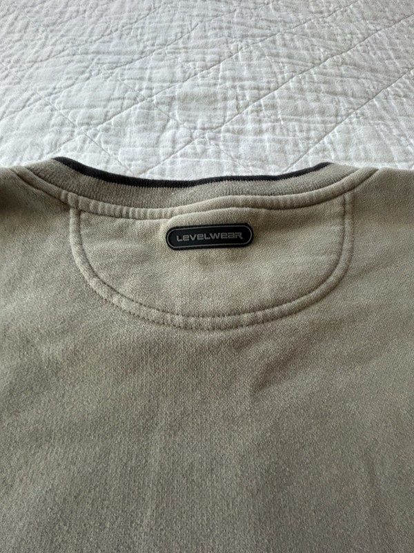 Levelwear Grey Wolf Hockey Sweatshirt Mens Large L Olive Green Pullover Crewneck gallery