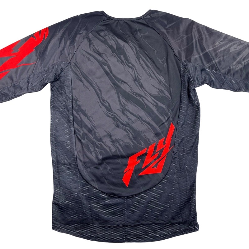 Fly Racing Kinetic Relapse Motocross Jersey Men Small Black Red Moto Bike MX gallery