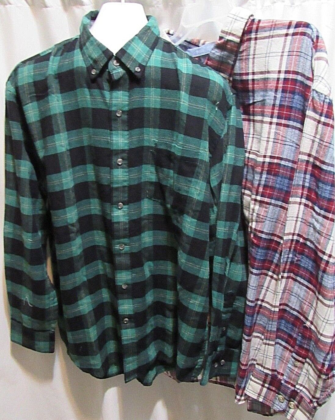 IZOD Varied Colors, Plaid, Long Sleeve Men's Flannel, Shirt XL, 2XL, 3XL gallery