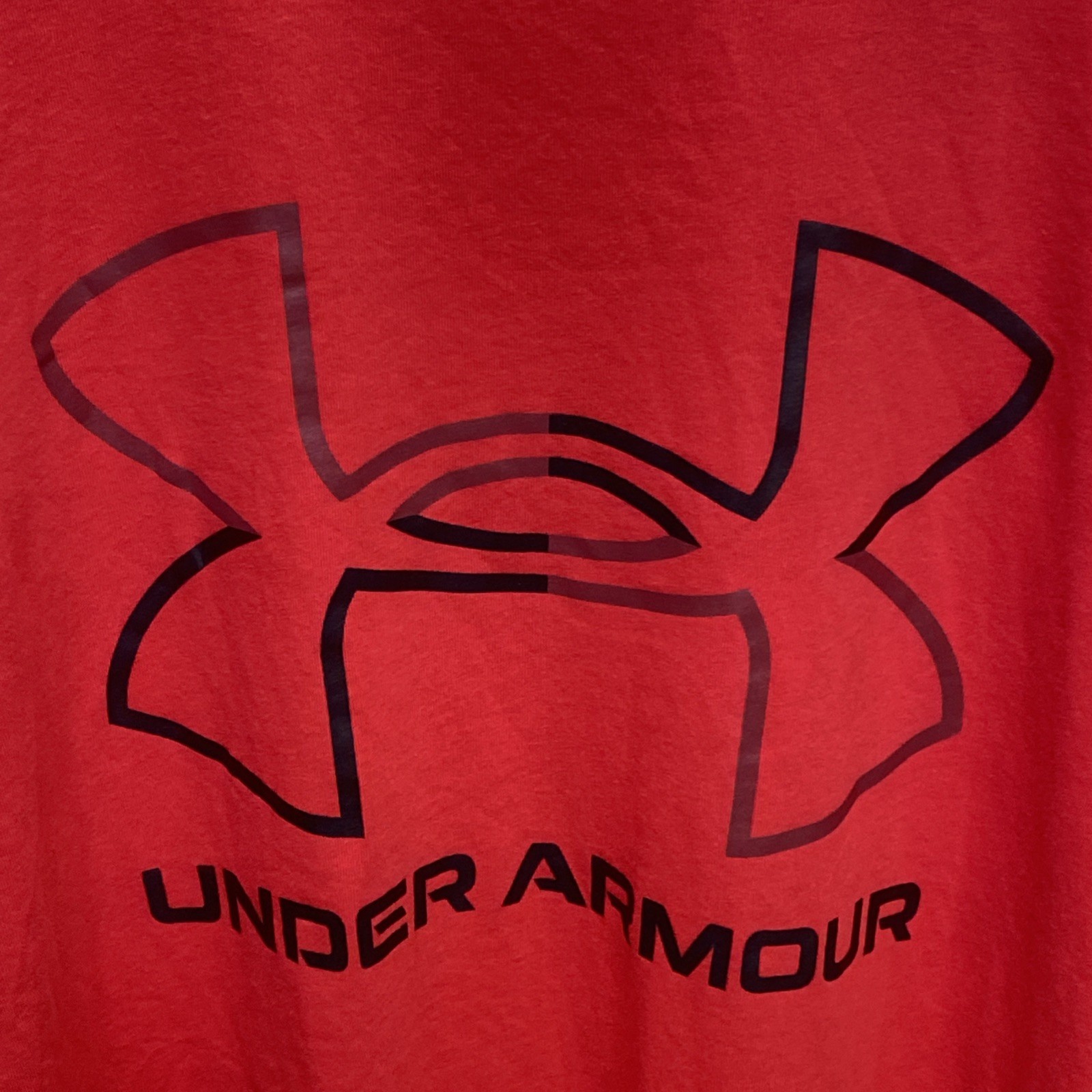 Under Armour TShirt Men's 3XL XXXL Red Black Gym Running Athletic Loose Fit A66 gallery