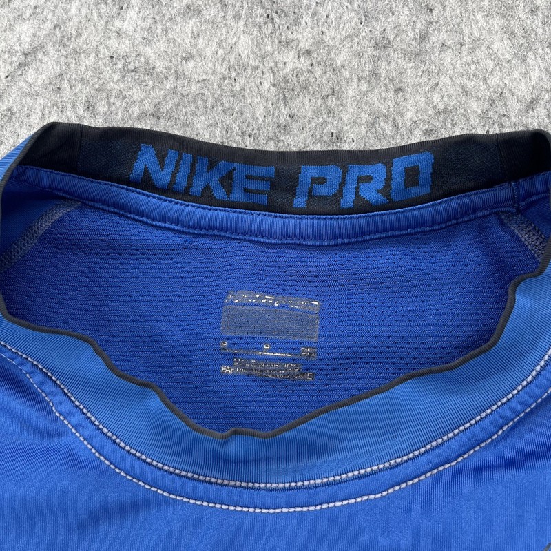 Nike Shirt Mens S Blue Pro Fitted Tank Top Stretch Gym Sports Outdoor gallery