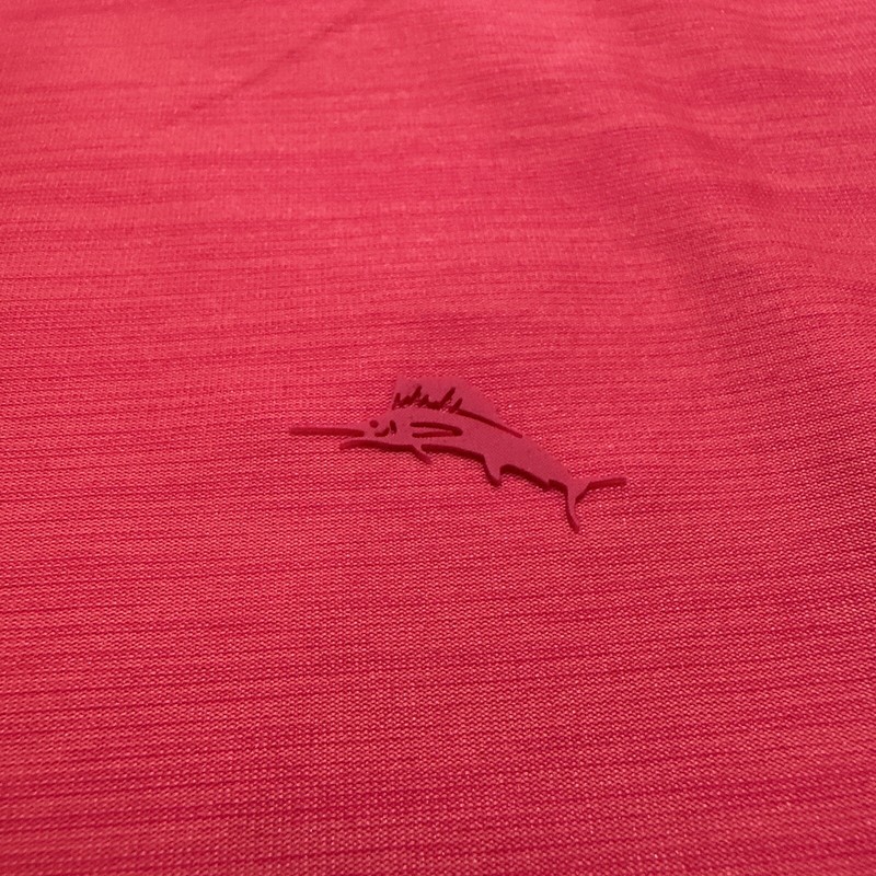 Tommy Bahama Island Zone Palm Coast Half Zip Pullover $128 Pink Size L gallery