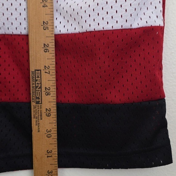 Canadian Sleeveless Jersey Mesh Red, Black & White XXL gallery