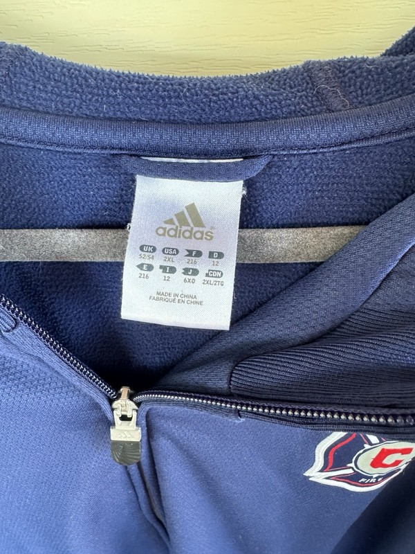 Adidas Rare CHICAGO FIRE Hoody jersey Track Sweat shirt Jacket Top 2XL V gallery