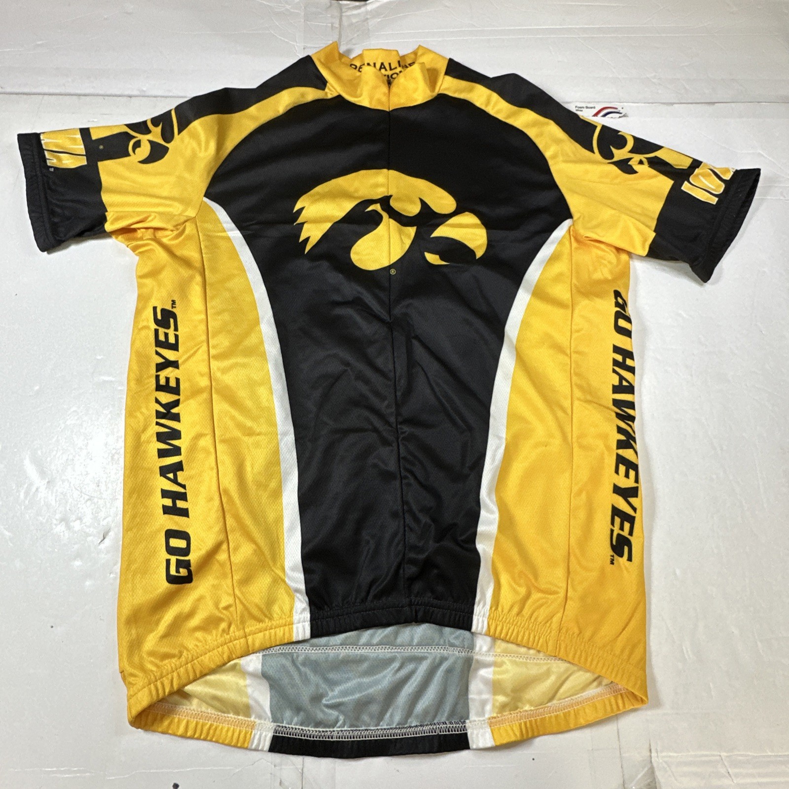 Adrenaline Promotions Iowa Hawkeyes Biking Cycling Jersey Shirt Sz- L #2579 gallery