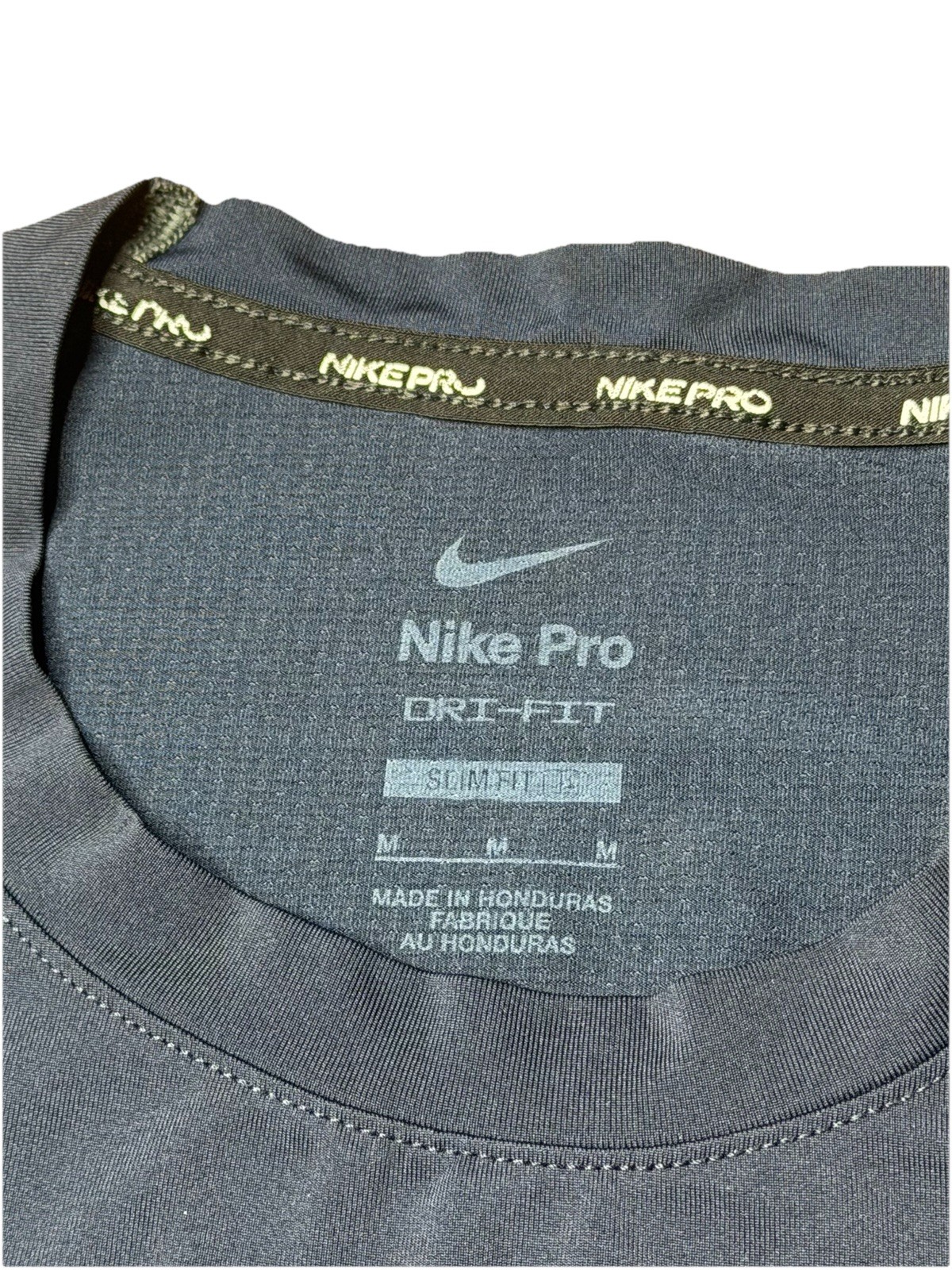 Nike Pro Combat Cut Off Shirt Mens Medium Blue Dri-Fit Gym Training gallery