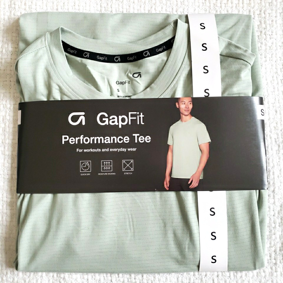 GapFit T Shirt Mens Size Small S Green Short Sleeve Running Performance Gap NEW gallery