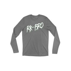 WWE RK-Bro Men’s T-Shirt (Size L) Grey Long Sleeve Top Retro WWE Randy Orton New