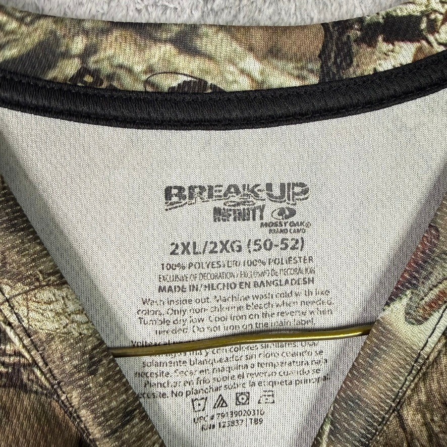 Mossy Oak BreakUp Infinity Camo Long Sleeve Shirt 2XL 2XG Mens Hunting Outdoor gallery