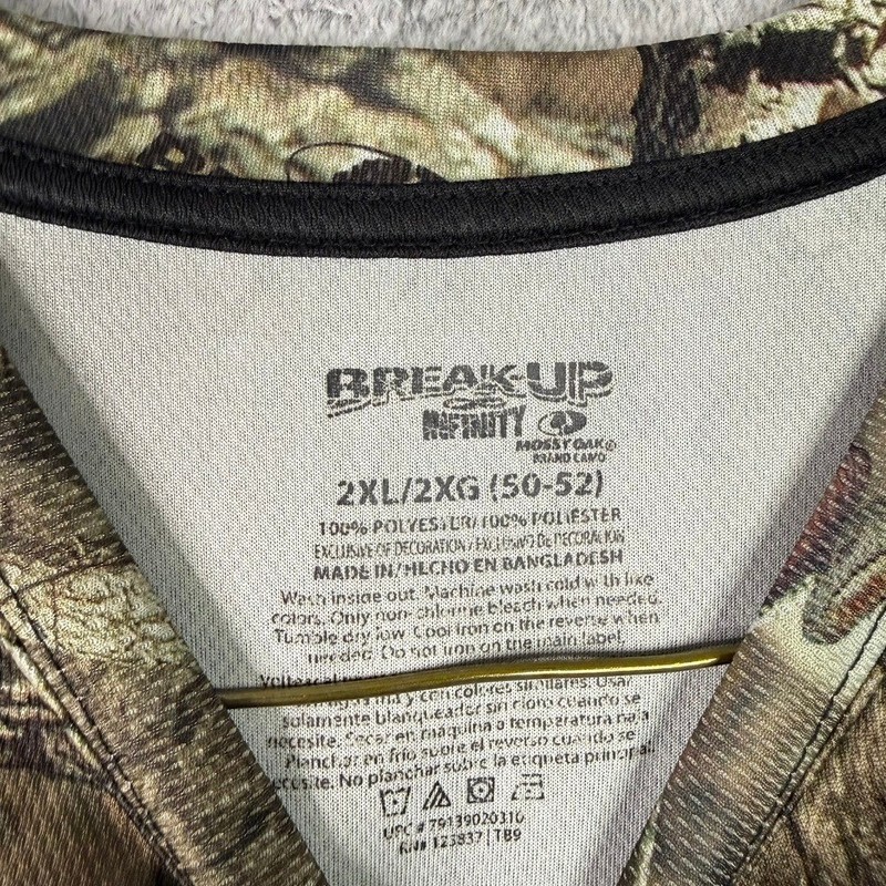 Mossy Oak BreakUp Infinity Camo Long Sleeve Shirt 2XL 2XG Mens Hunting Outdoor gallery