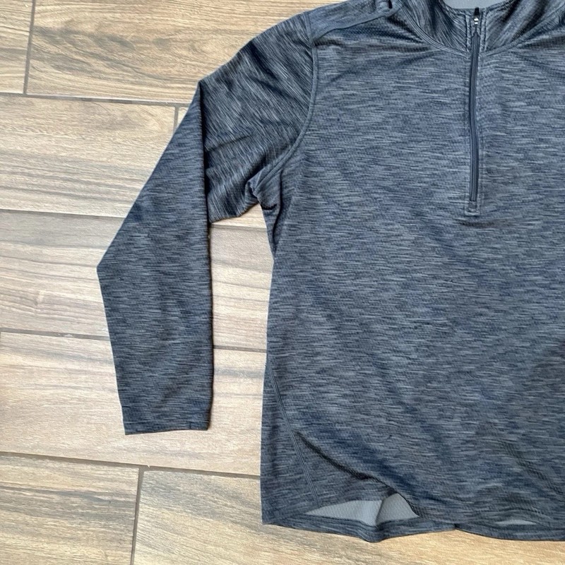 REI Co Op Quarter Zip Pullover Gray Men’s Large Athletic Lightweight gallery