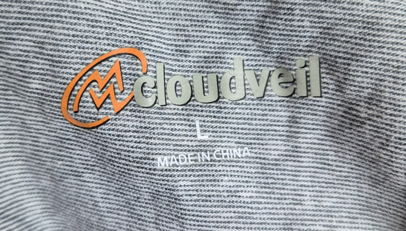 Cloudveil 1/4 Zip Pullover Mens Large Gray Lightweight Cotton Poly Blend gallery