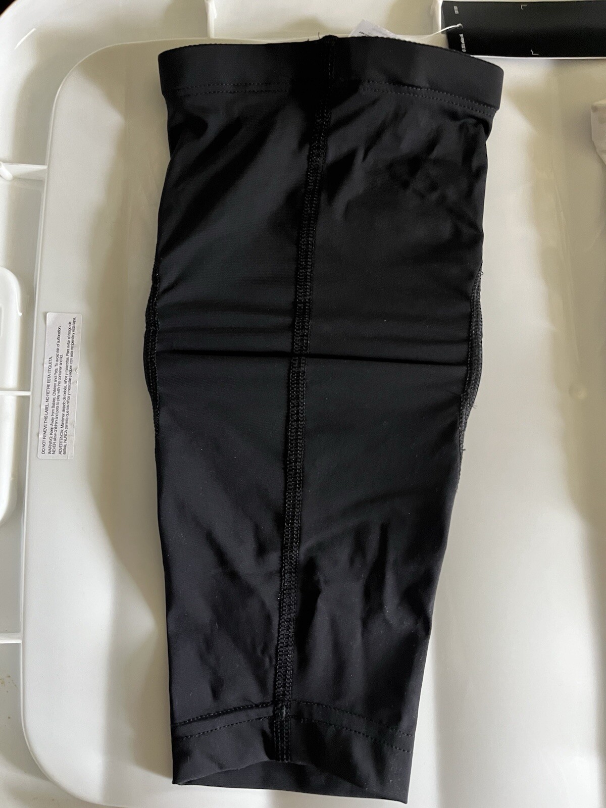NWT Set 2 Adidas Techfit Men's Padded Compression Arm Elbow Sleeve Black White gallery