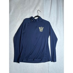 Under Armour MSU Bobcats Montana State Quarter Zip Navy Blue HeatGear Mens XL