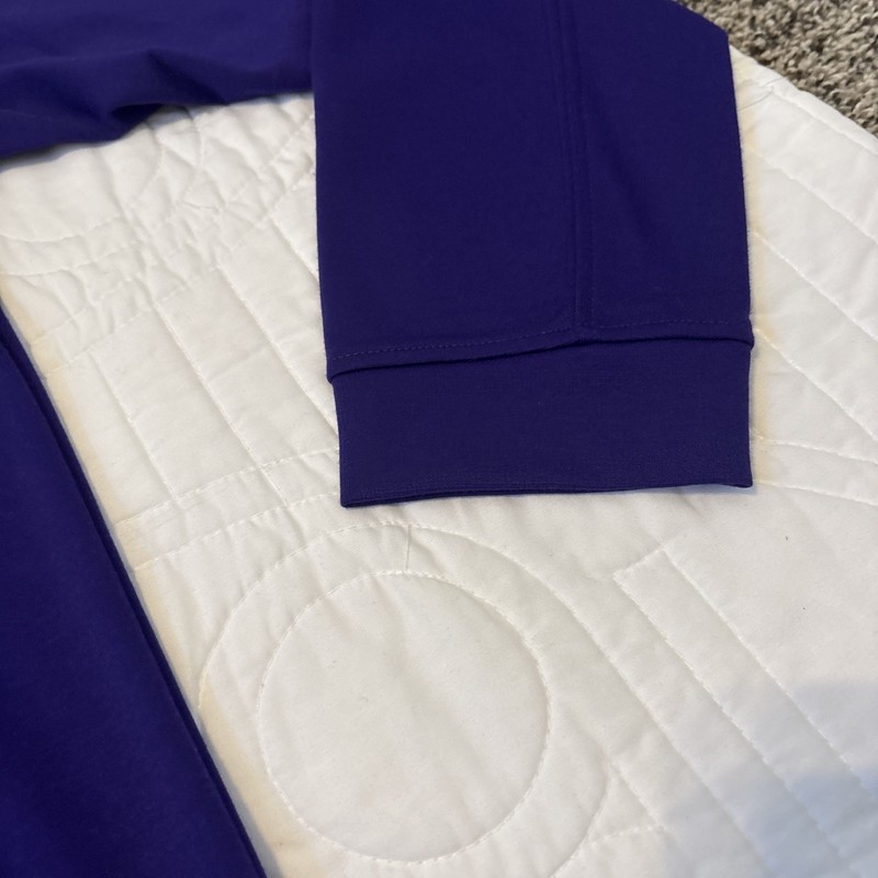 Washington Huskies Large Long Sleeve 1/4 Zip Pullover Purple Gray Mode NWT gallery