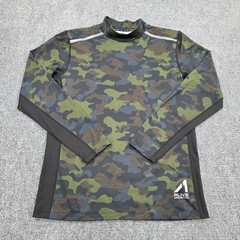 Men’s Medium Alive Magnetics Camouflage Mock Neck Long Sleeve Athletic Shirt