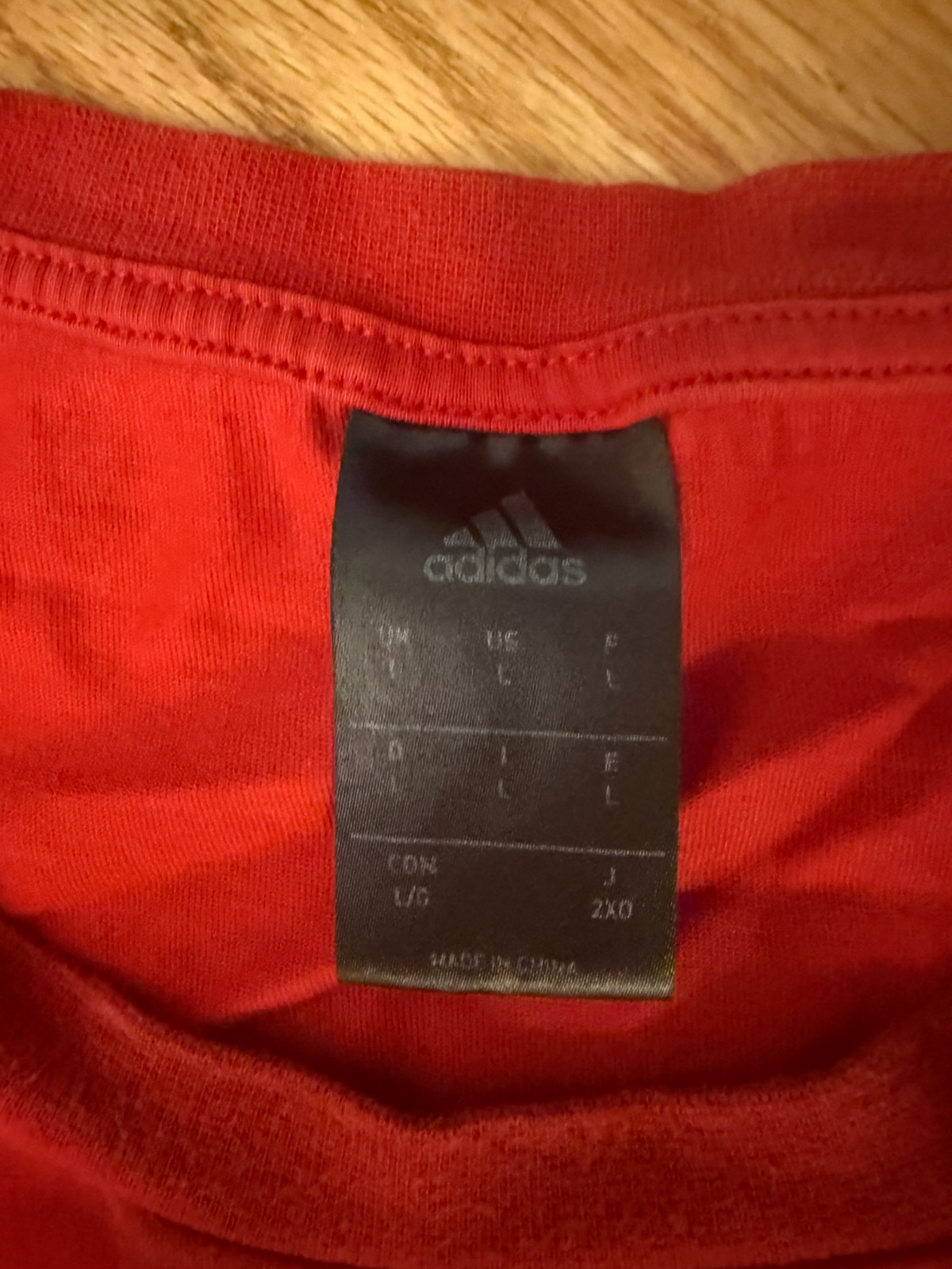Mens Adidas Basketball Climalite Red T-Shirt 70% Cotton 30% poly Size Large gallery