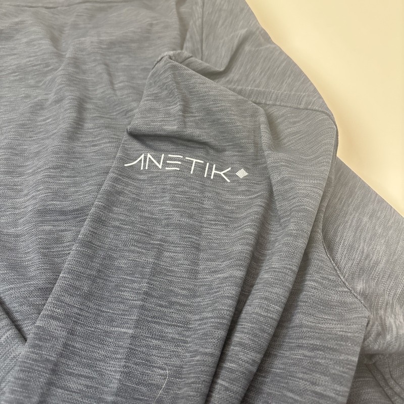 Anetik premium performance Navy blue long sleeve shirt size Large UPF 30+ Vint gallery