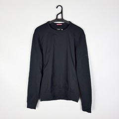 Rapha Merino Windblock Sweatshirt Pullover Wool Mens Black Cycling Wear Nylon XS