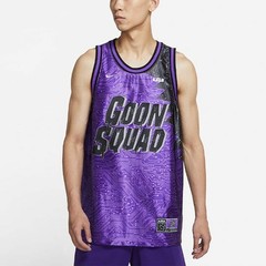 Nike Lebron x Space Jam Basketball Jersey Purple Black Men`s Size L DJ3872-560