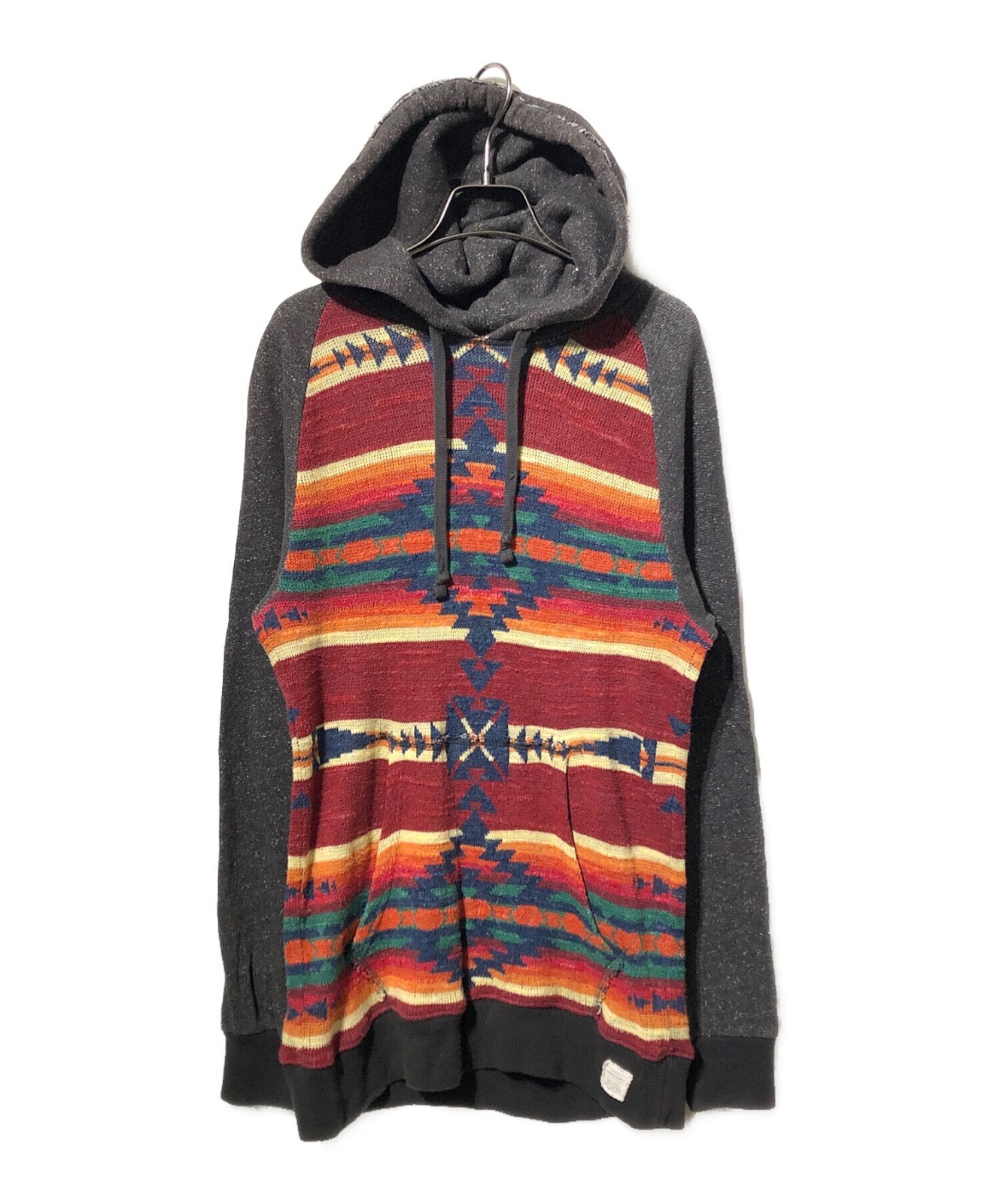 DEBIM&SUPPLY RALPH LAUREN Native American pattern knit hoodie Size: S Men Gray gallery
