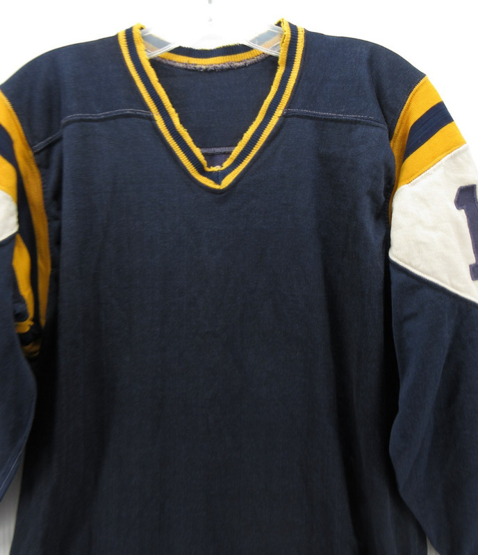 VINTAGE Russell Southern Jersey Men 40 Blue Gold Football 60s 50s High School * gallery