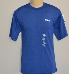 FILA BLUE T SHIRT CREWNECK PERFORMA SPORT ATHLETIC S M L MEN