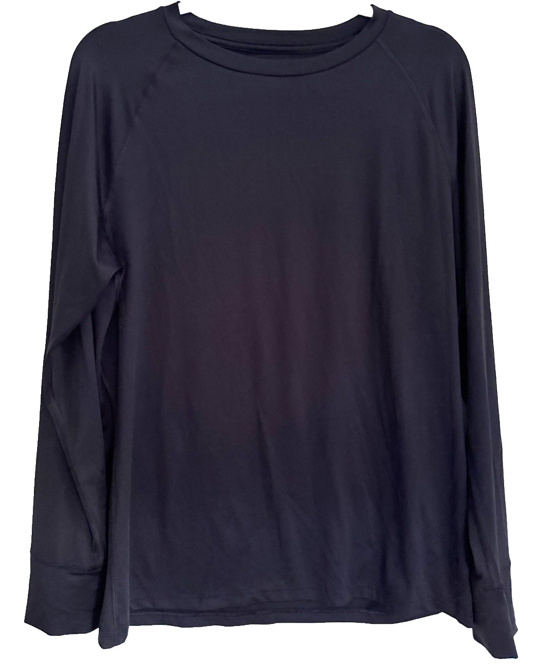 LANDS' END Base Layer Performance Long Sleeve Shirt -Men's Size Medium Navy Blue gallery