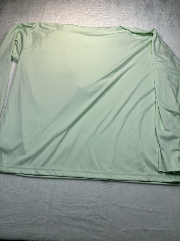 Columbia Omni-Shade Shirt Men's XXL Lite Green Long Sleeve Hooded Fishing UPF gallery