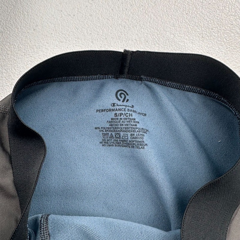 Champion Performance Baselayer Set Small Mens Moisture-Wicking Grey Base Layer gallery