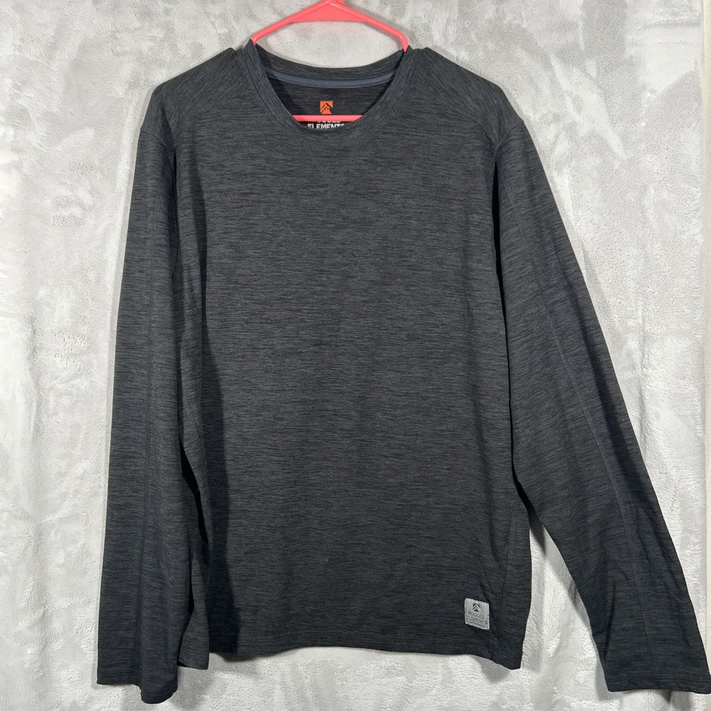 Rugged Elements Base Layer Outdoor Performance Charcoal Grey Men’s Size L EUC