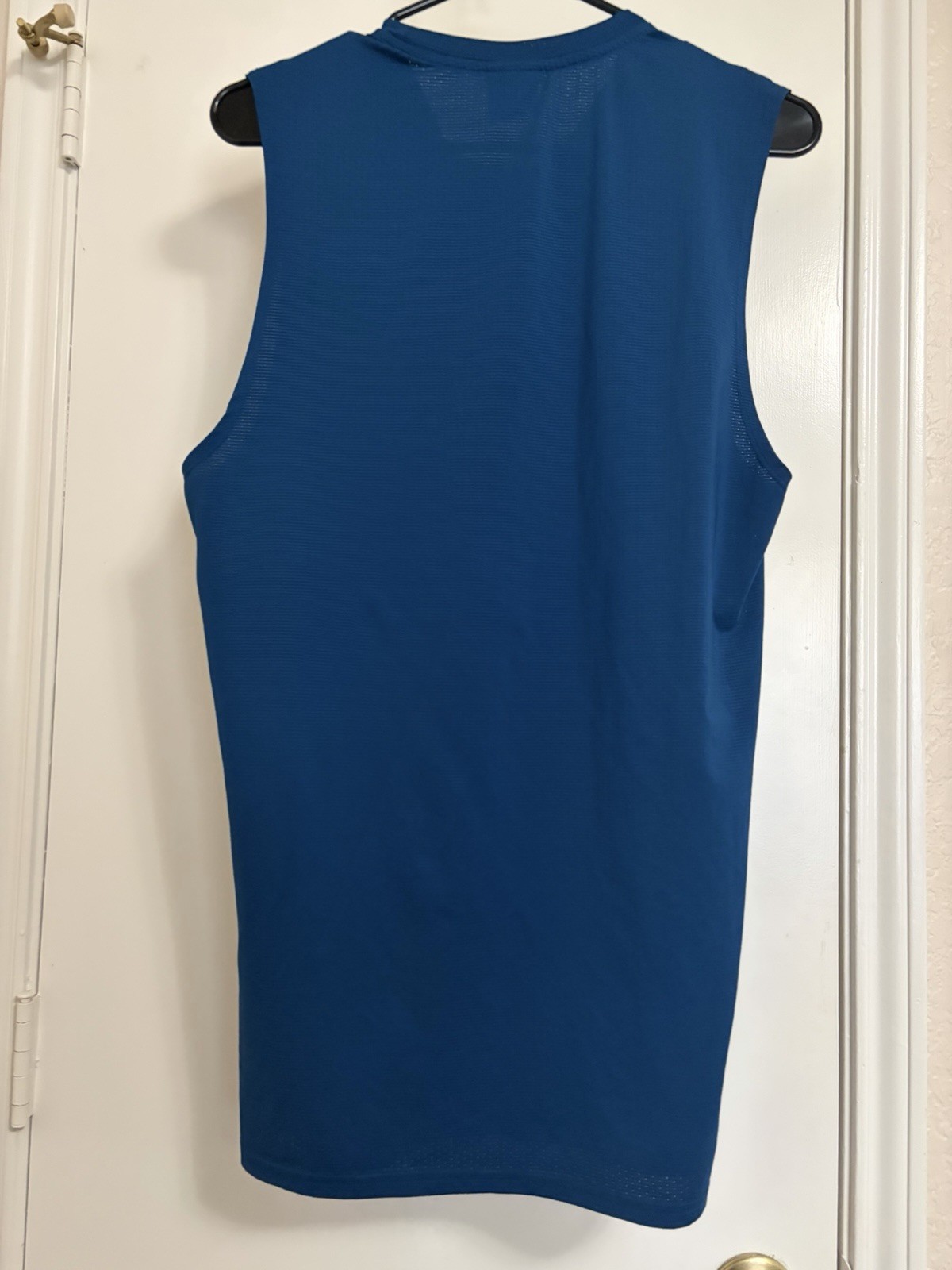 Gymshark Arrival Tank Top Atlantic Blue Mesh Workout Gym Muscle Shirt Men's S gallery