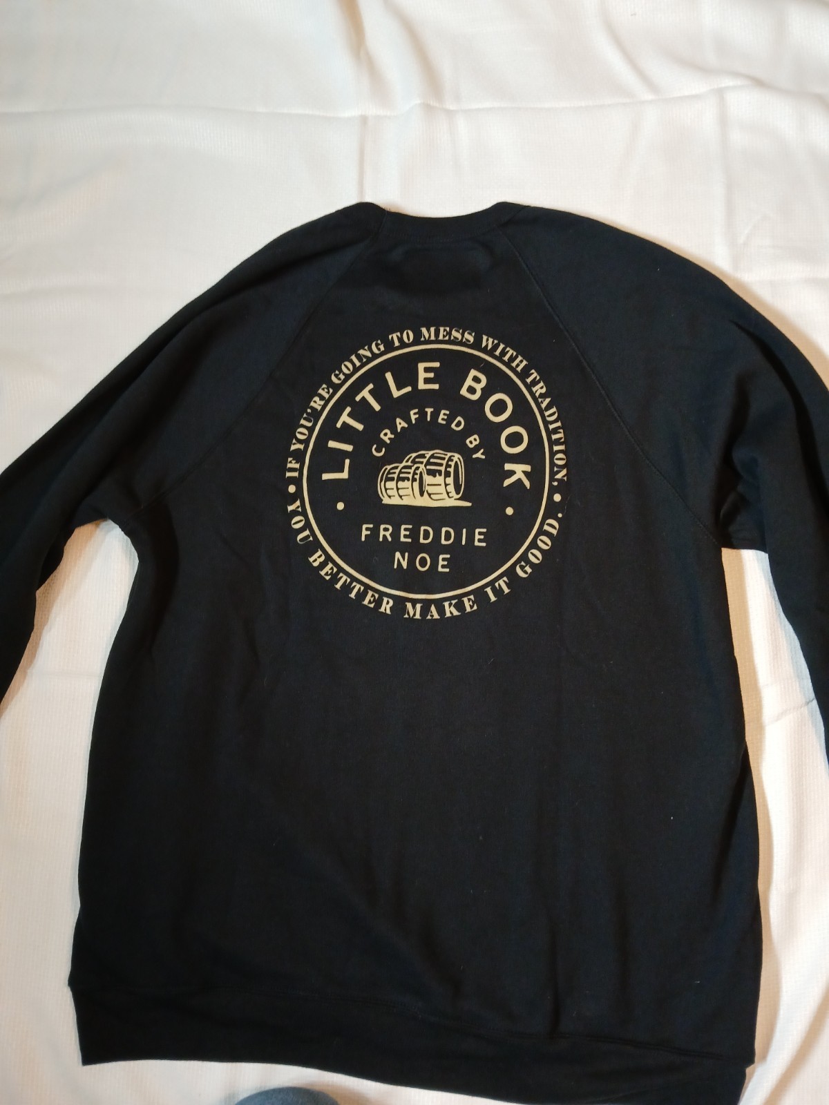 JAMES B. BEAM DISTILLING CO. " LITTLE BOOK" 2XL LONG SLEEVE SWEATSHIRT BLACK. gallery