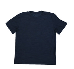 Nike Mens Heathered Black Gray Short Sleeve Dri-Fit Breathe Training T-Shirt M
